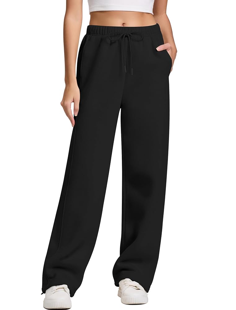 Amazon.com: IWD Women's Wide Leg Sweatpants Fleece Lined